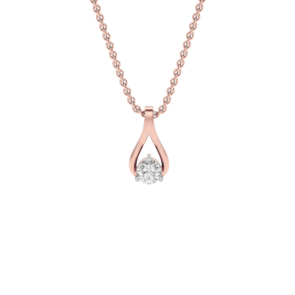 Resplendent Reverie Diamond Pendant 18 KT / Rose Gold