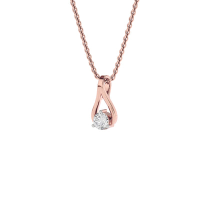 Resplendent Reverie Diamond Pendant 18 KT / Rose Gold
