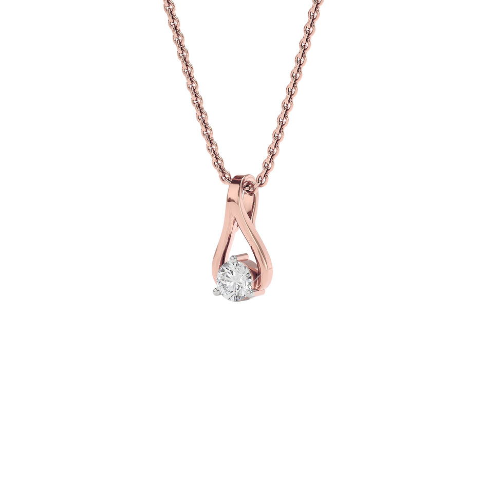 Resplendent Reverie Diamond Pendant 18 KT / Rose Gold