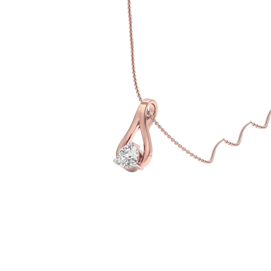 Resplendent Reverie Diamond Pendant 18 KT / Rose Gold
