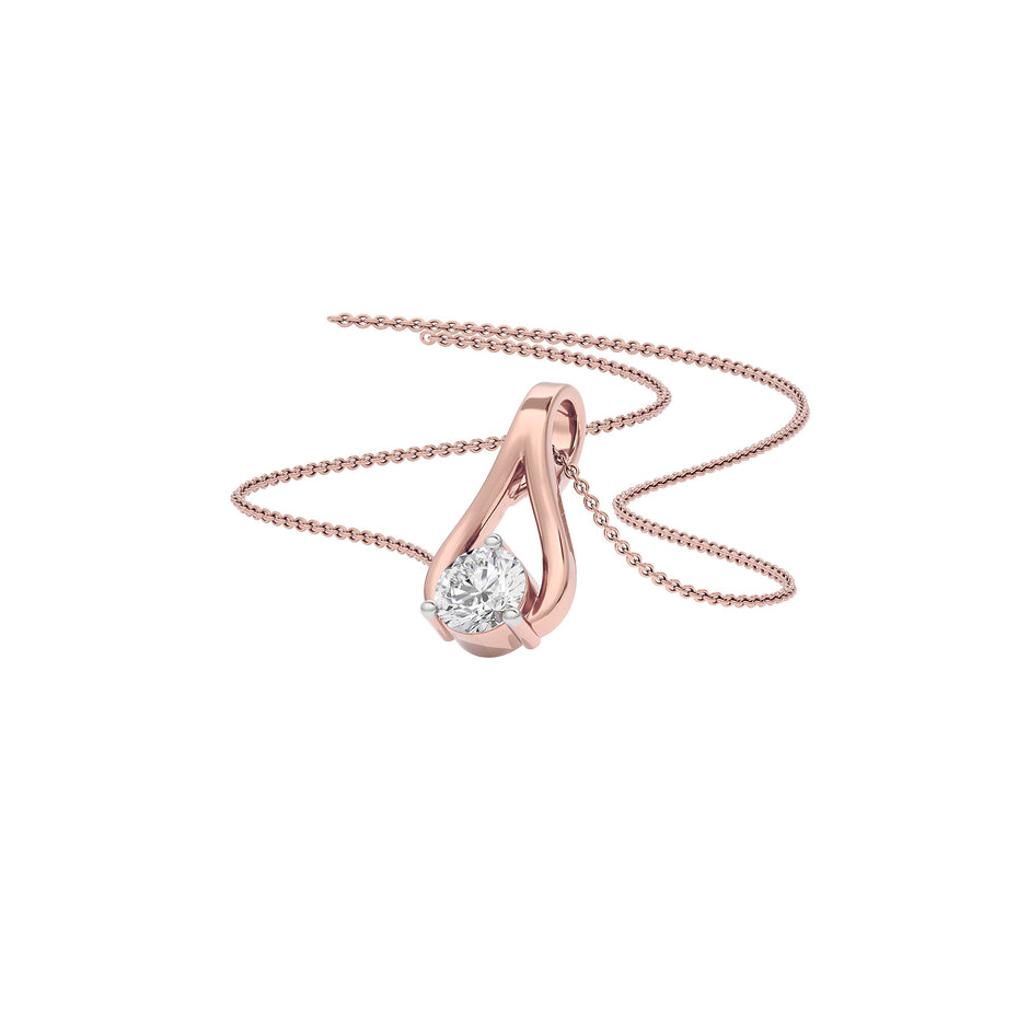 Resplendent Reverie Diamond Pendant 18 KT / Rose Gold