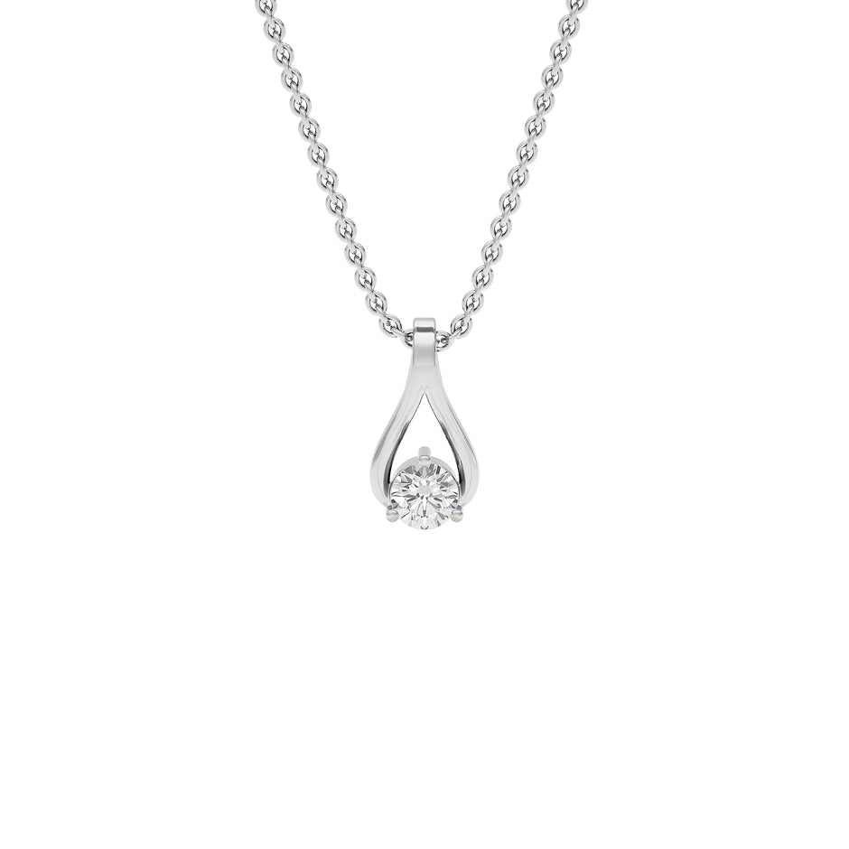 Resplendent Reverie Diamond Pendant 18 KT / White Gold