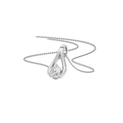 Resplendent Reverie Diamond Pendant 18 KT / White Gold