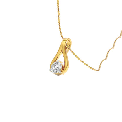 Resplendent Reverie Diamond Pendant 18 KT / Yellow Gold