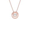 Enchanting Enigma Diamond Pendant 18 KT / Rose Gold
