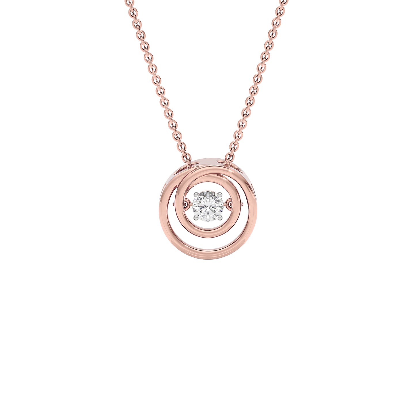 Enchanting Enigma Diamond Pendant 18 KT / Rose Gold