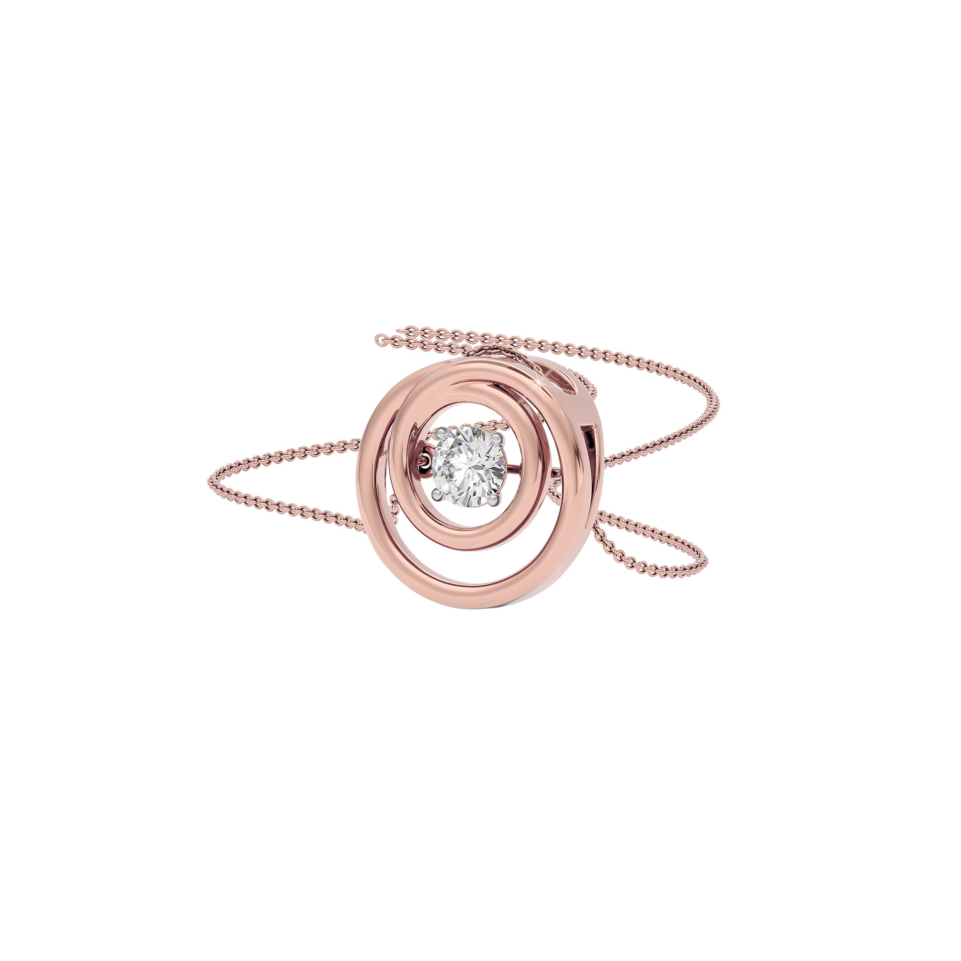 Enchanting Enigma Diamond Pendant 18 KT / Rose Gold