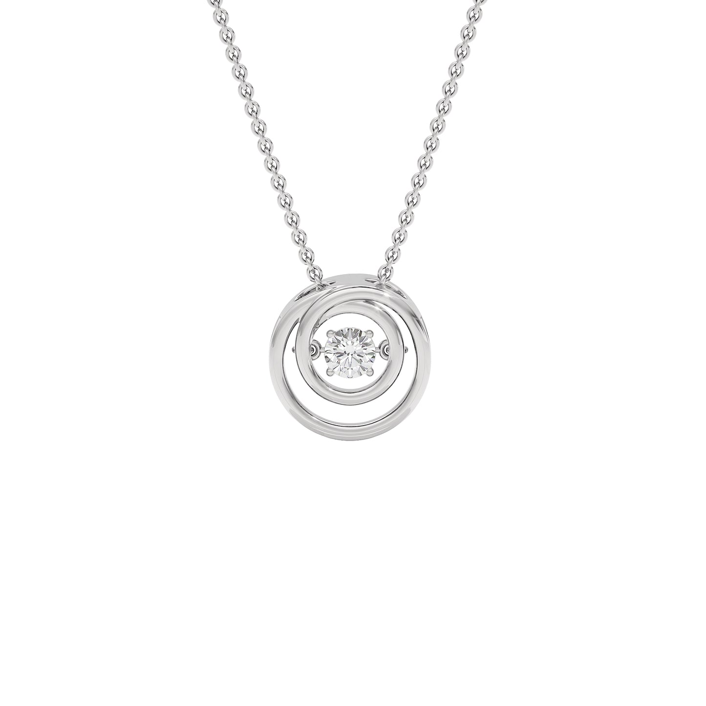 Enchanting Enigma Diamond Pendant 18 KT / White Gold