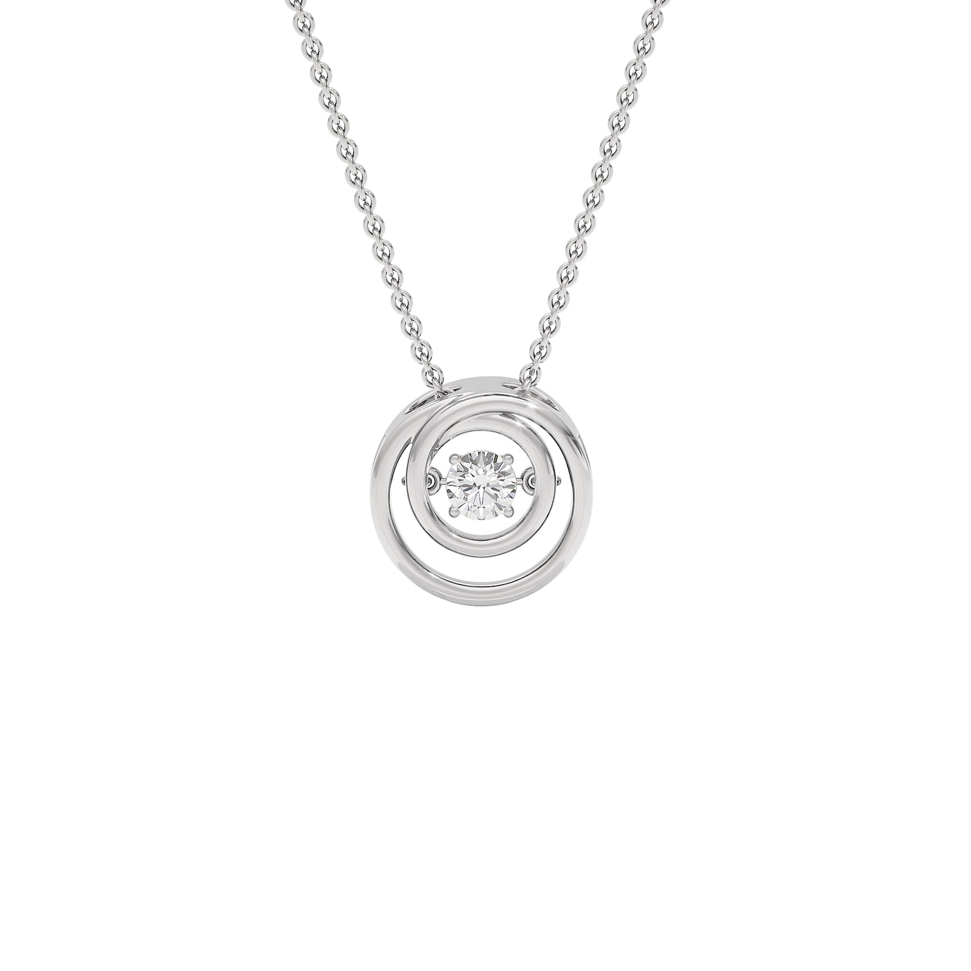 Enchanting Enigma Diamond Pendant 18 KT / White Gold