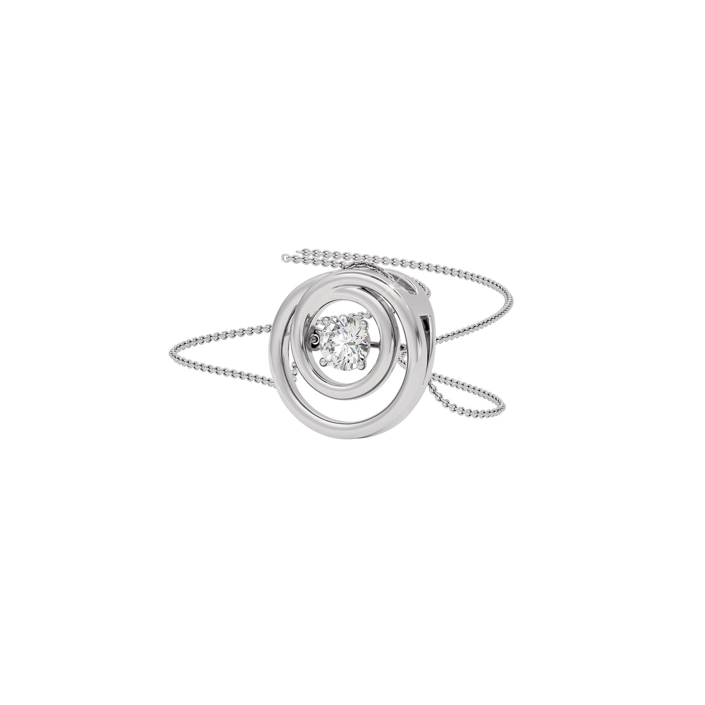 Enchanting Enigma Diamond Pendant 18 KT / White Gold