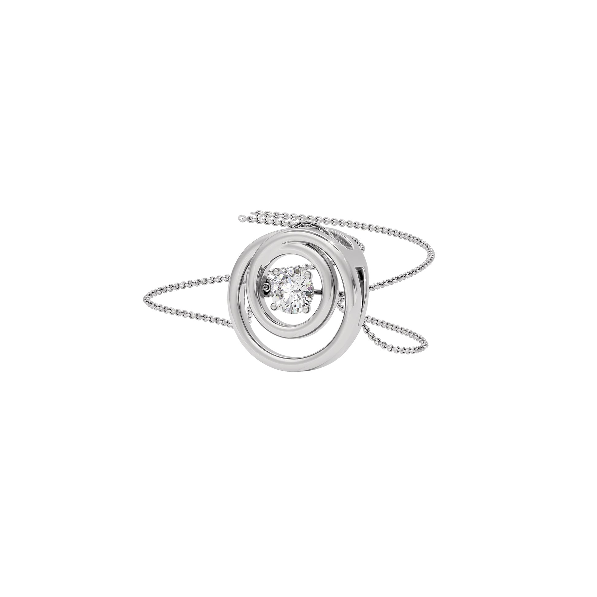 Enchanting Enigma Diamond Pendant 18 KT / White Gold