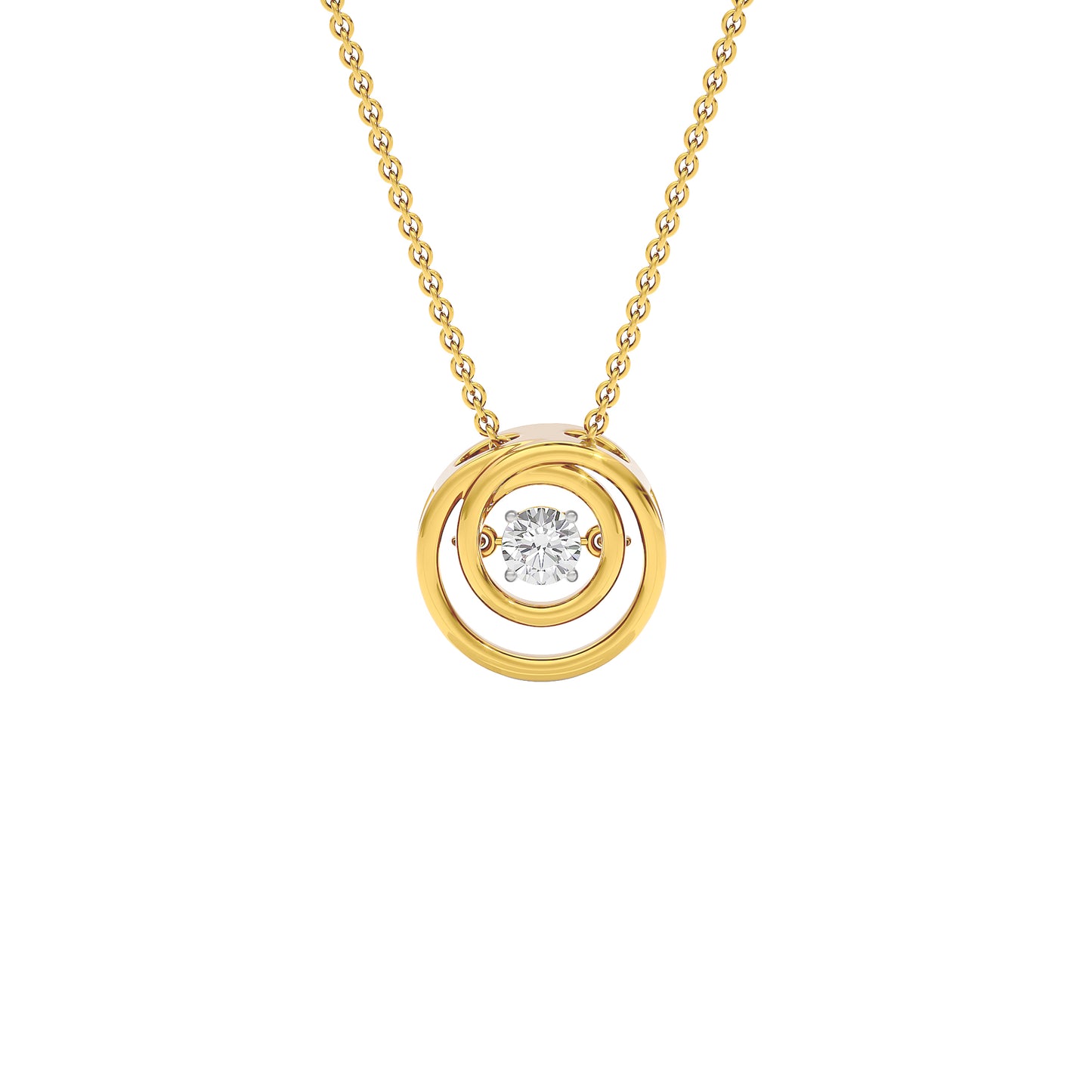 Enchanting Enigma Diamond Pendant 18 KT / Yellow Gold