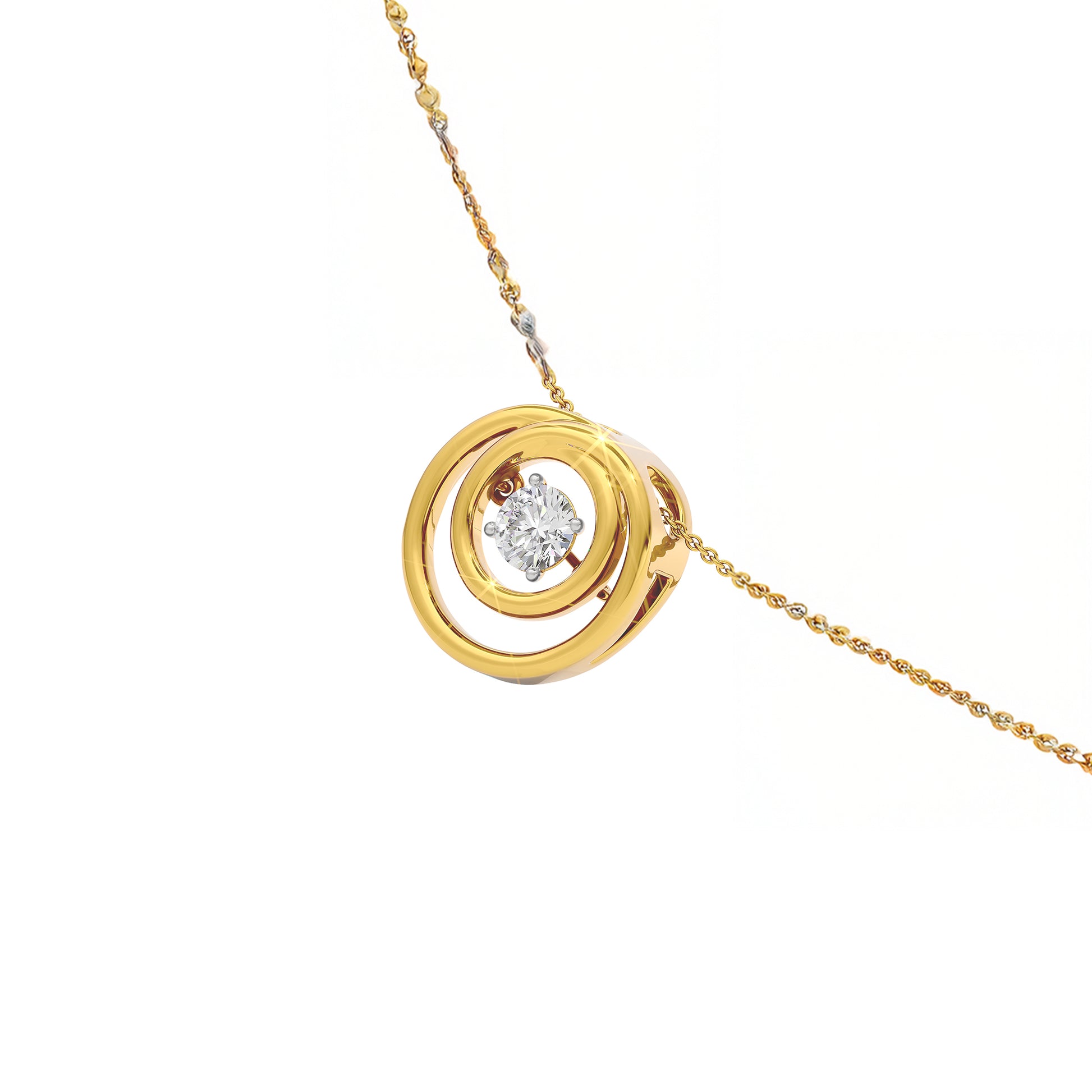 Enchanting Enigma Diamond Pendant 18 KT / Yellow Gold