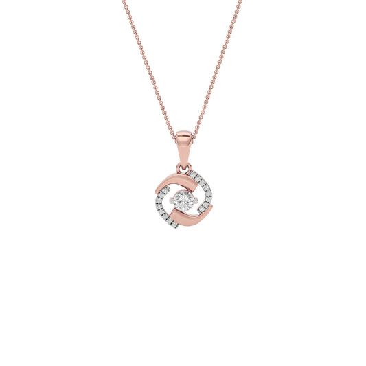 Sapphire Mirage Diamond Pendant 18 KT / Rose Gold