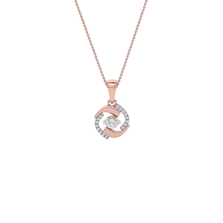 Sapphire Mirage Diamond Pendant 18 KT / Rose Gold