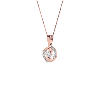Sapphire Mirage Diamond Pendant 18 KT / Rose Gold