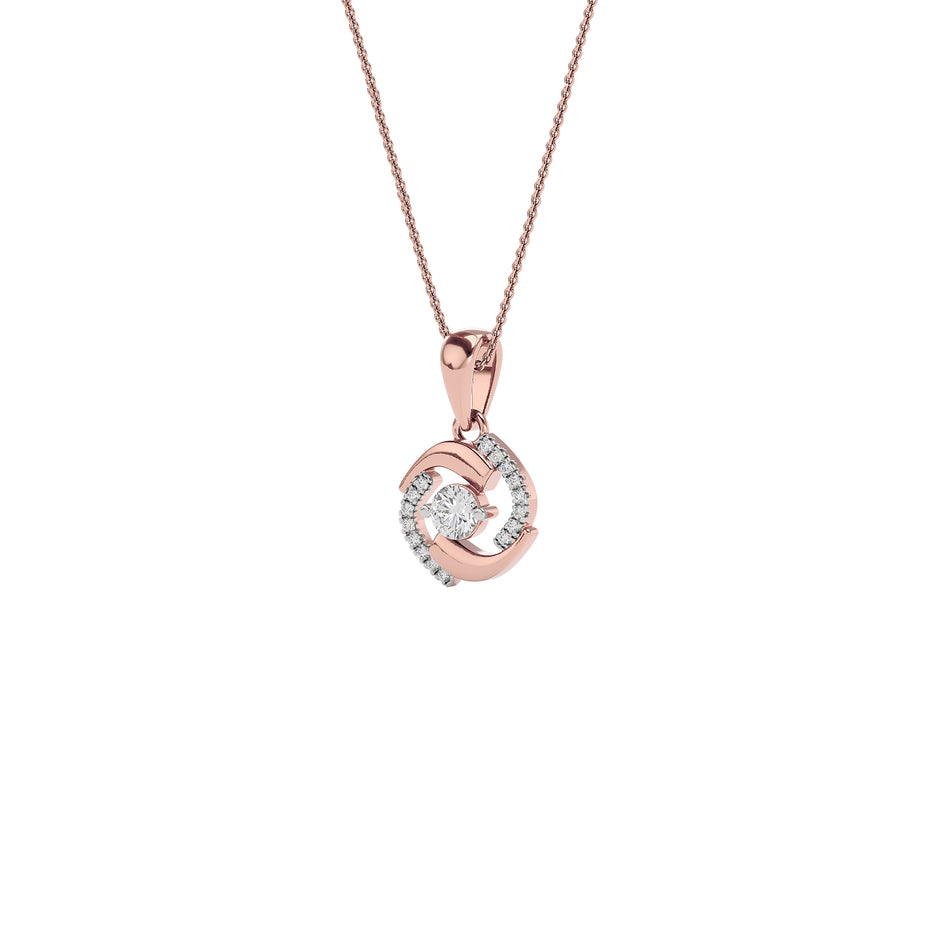 Sapphire Mirage Diamond Pendant 18 KT / Rose Gold