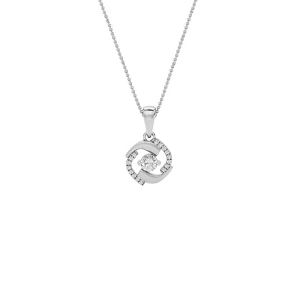 Sapphire Mirage Diamond Pendant 18 KT / White Gold