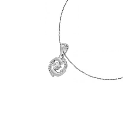 Sapphire Mirage Diamond Pendant 18 KT / White Gold