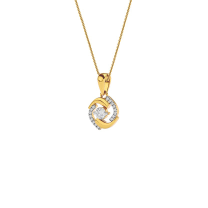Sapphire Mirage Diamond Pendant 18 KT / Yellow Gold