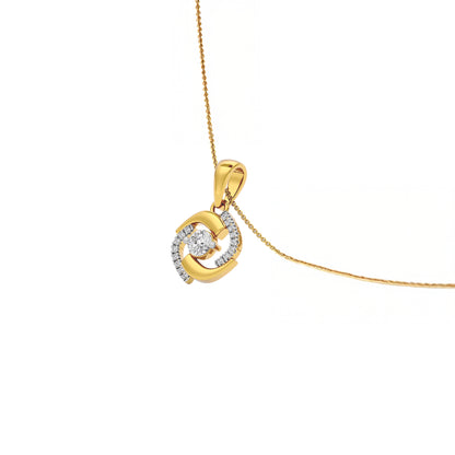 Sapphire Mirage Diamond Pendant 18 KT / Yellow Gold