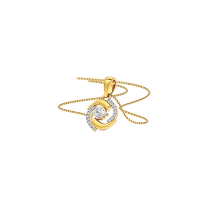 Sapphire Mirage Diamond Pendant 18 KT / Yellow Gold