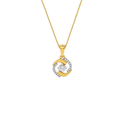 Sapphire Mirage Diamond Pendant 18 KT / Yellow Gold