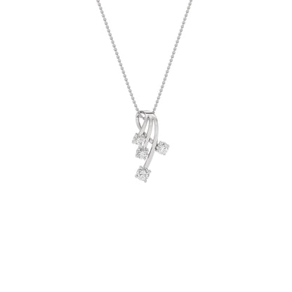 Celestial Radiance Diamond Pendant 14 KT / White Gold