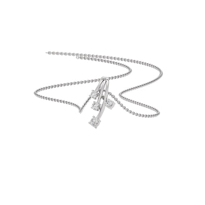 Celestial Radiance Diamond Pendant 14 KT / White Gold