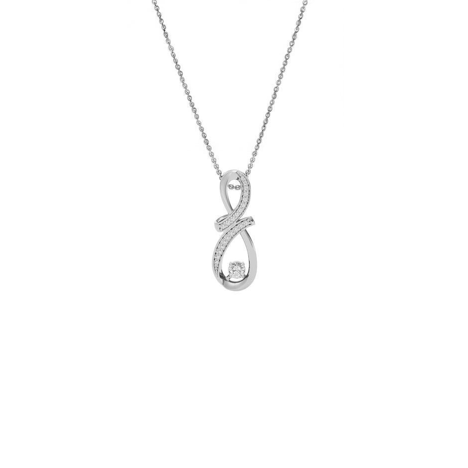 Galactic Glamour Diamond Pendant 18 KT / White Gold