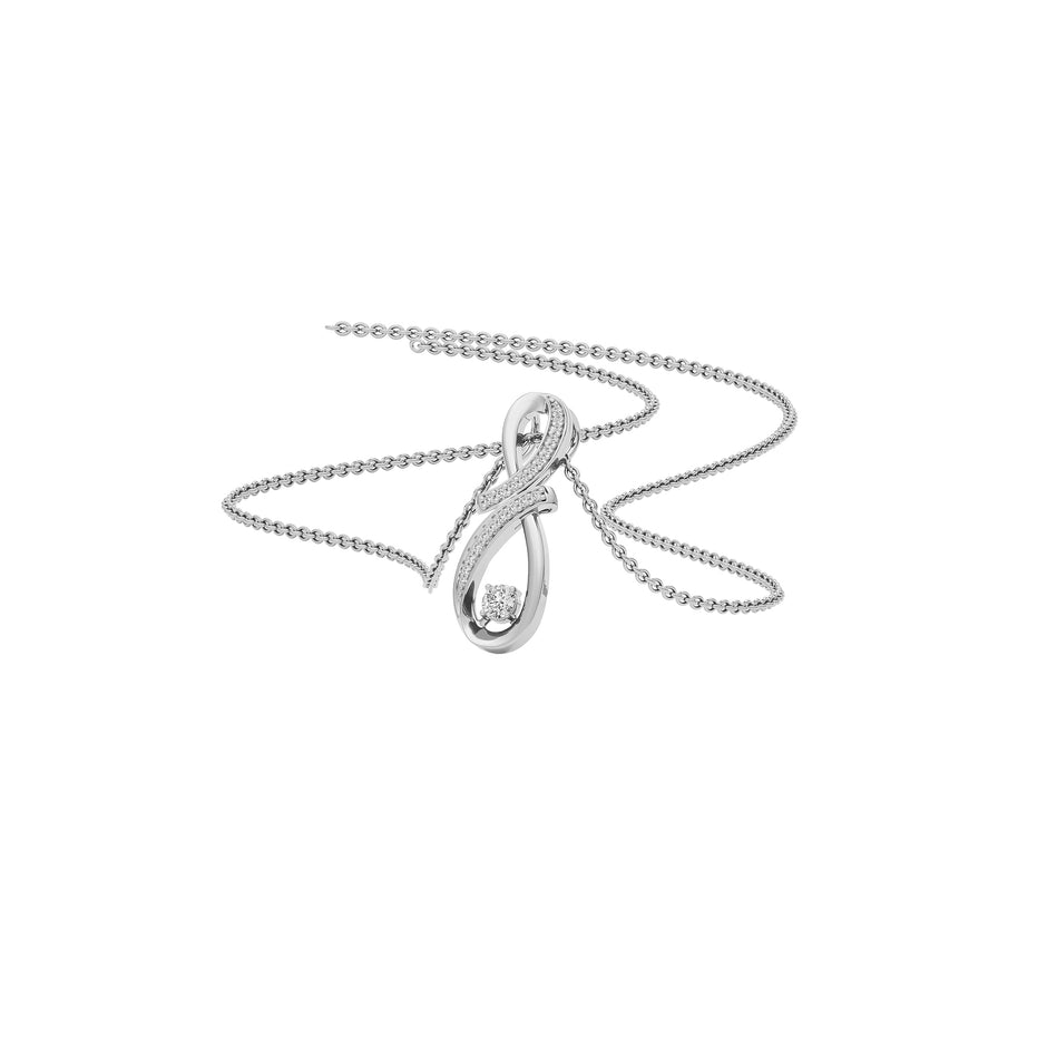 Galactic Glamour Diamond Pendant 18 KT / White Gold