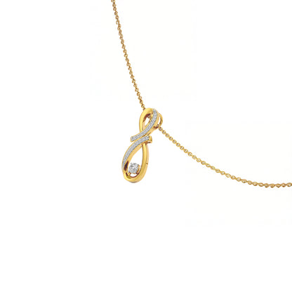 Galactic Glamour Diamond Pendant 18 KT / Yellow Gold