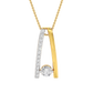 Golden Harmony Diamond Pendant