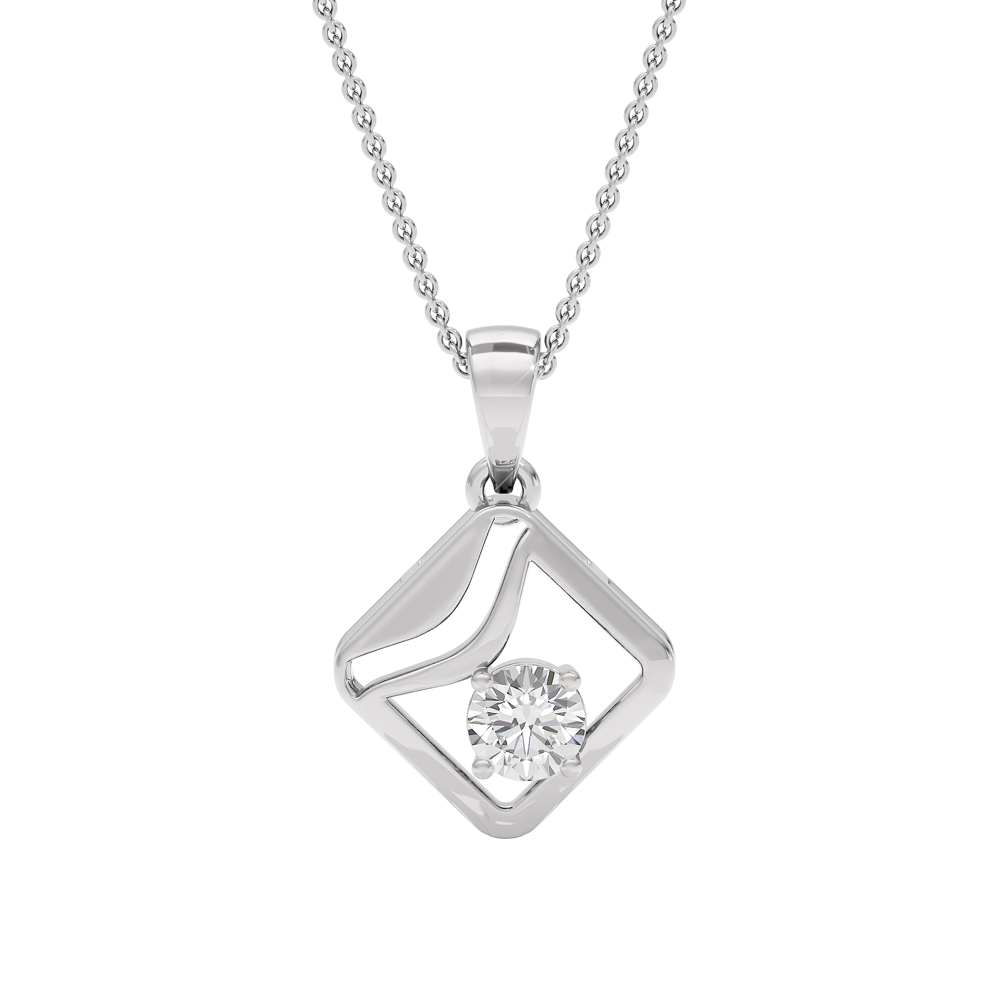 Starlight Solitaire Pendant