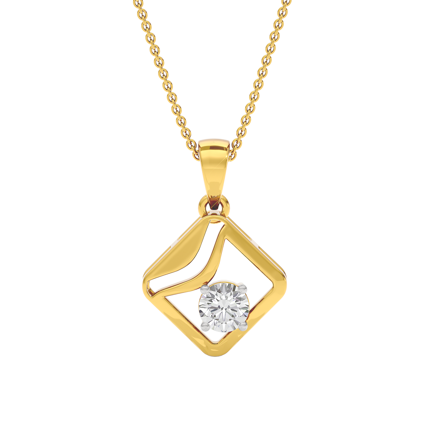 Starlight Solitaire Pendant