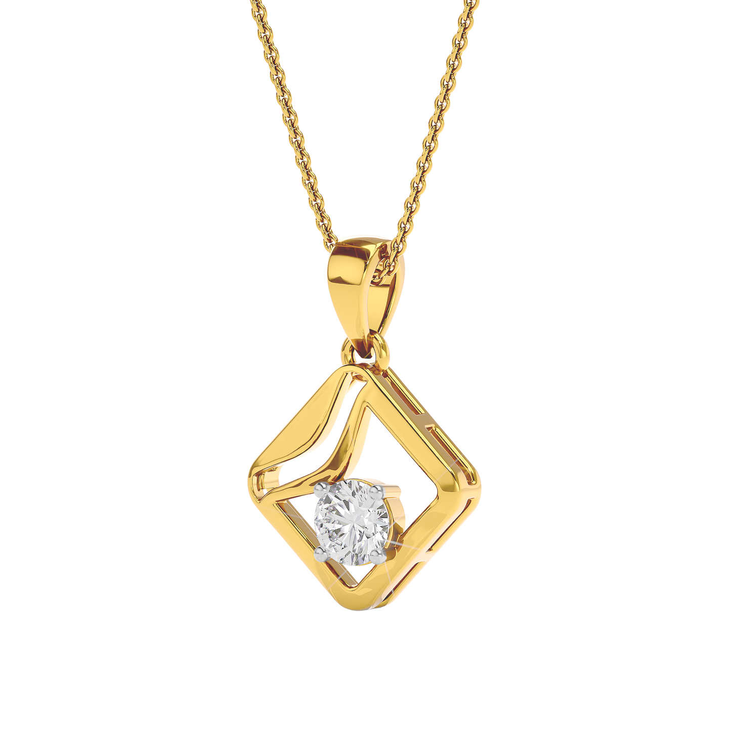 Starlight Solitaire Pendant