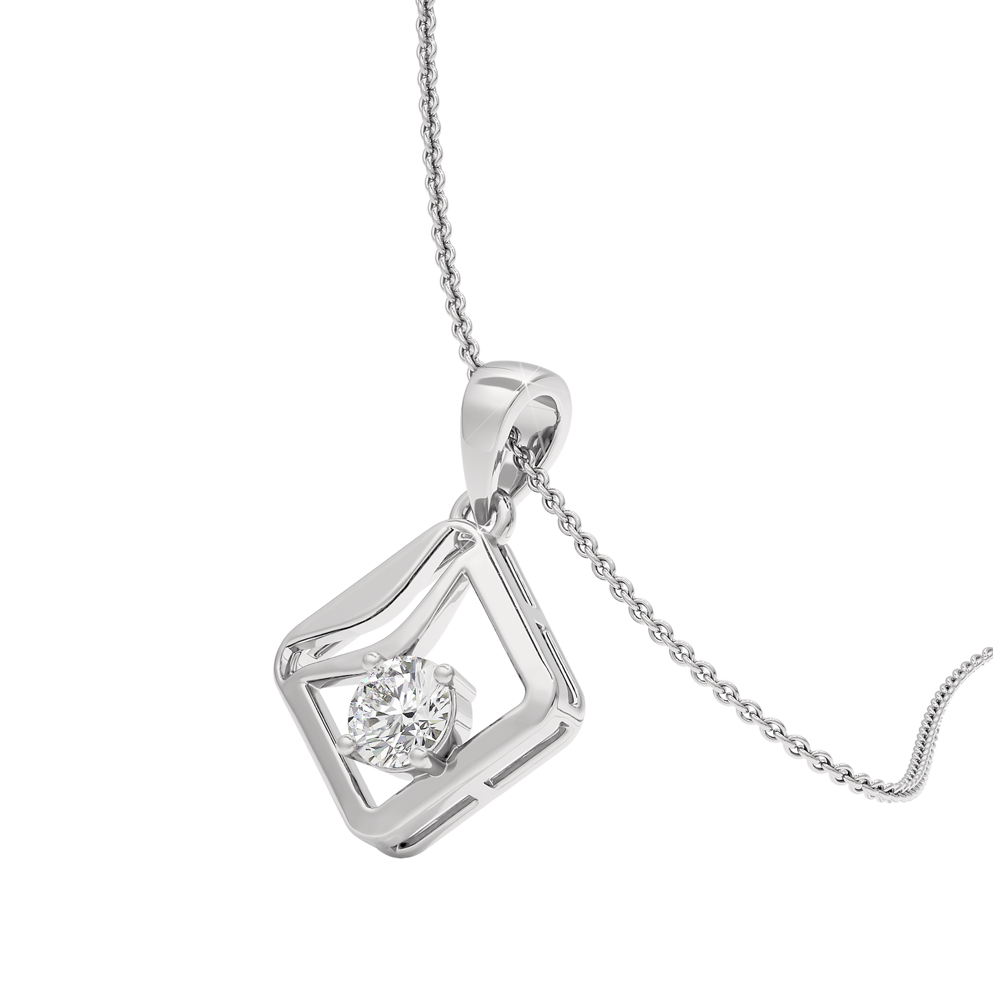 Starlight Solitaire Pendant