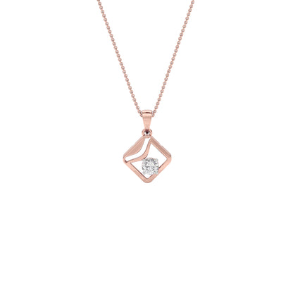 Starlight Solitaire Pendant 18 KT / Rose Gold