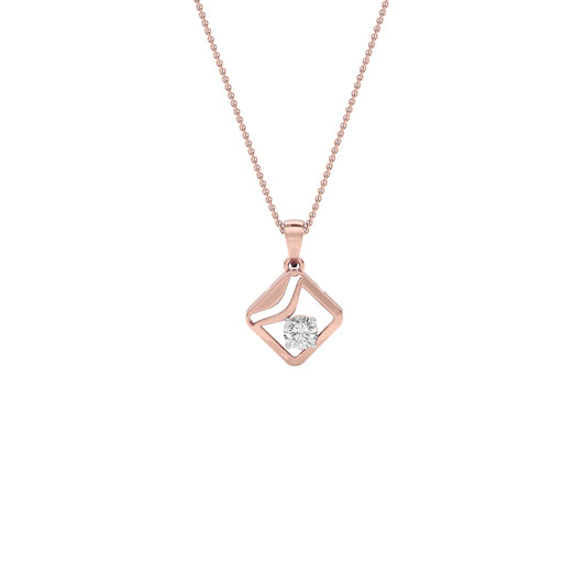Starlight Solitaire Pendant 18 KT / Rose Gold