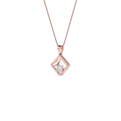 Starlight Solitaire Pendant 18 KT / Rose Gold