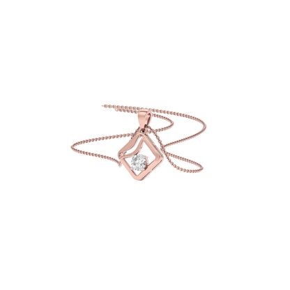 Starlight Solitaire Pendant 18 KT / Rose Gold