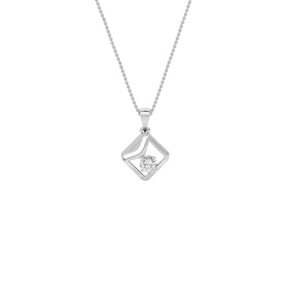 Starlight Solitaire Pendant 18 KT / White Gold