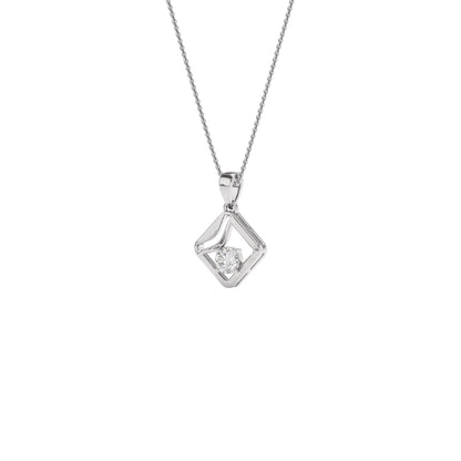Starlight Solitaire Pendant 18 KT / White Gold