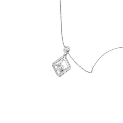 Starlight Solitaire Pendant 18 KT / White Gold