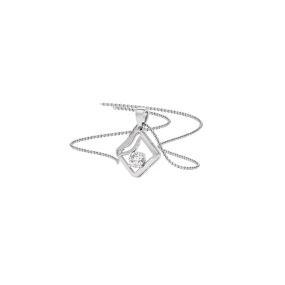 Starlight Solitaire Pendant 18 KT / White Gold