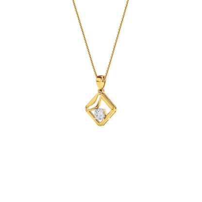 Starlight Solitaire Pendant 18 KT / Yellow Gold