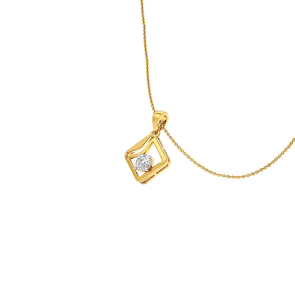Starlight Solitaire Pendant 18 KT / Yellow Gold