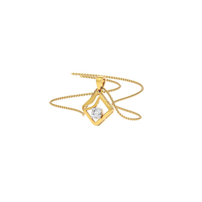 Starlight Solitaire Pendant 18 KT / Yellow Gold
