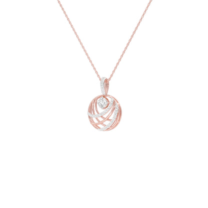 Opulent Brilliance Diamond Pendant 18 KT / Rose Gold