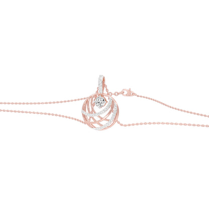 Opulent Brilliance Diamond Pendant 18 KT / Rose Gold